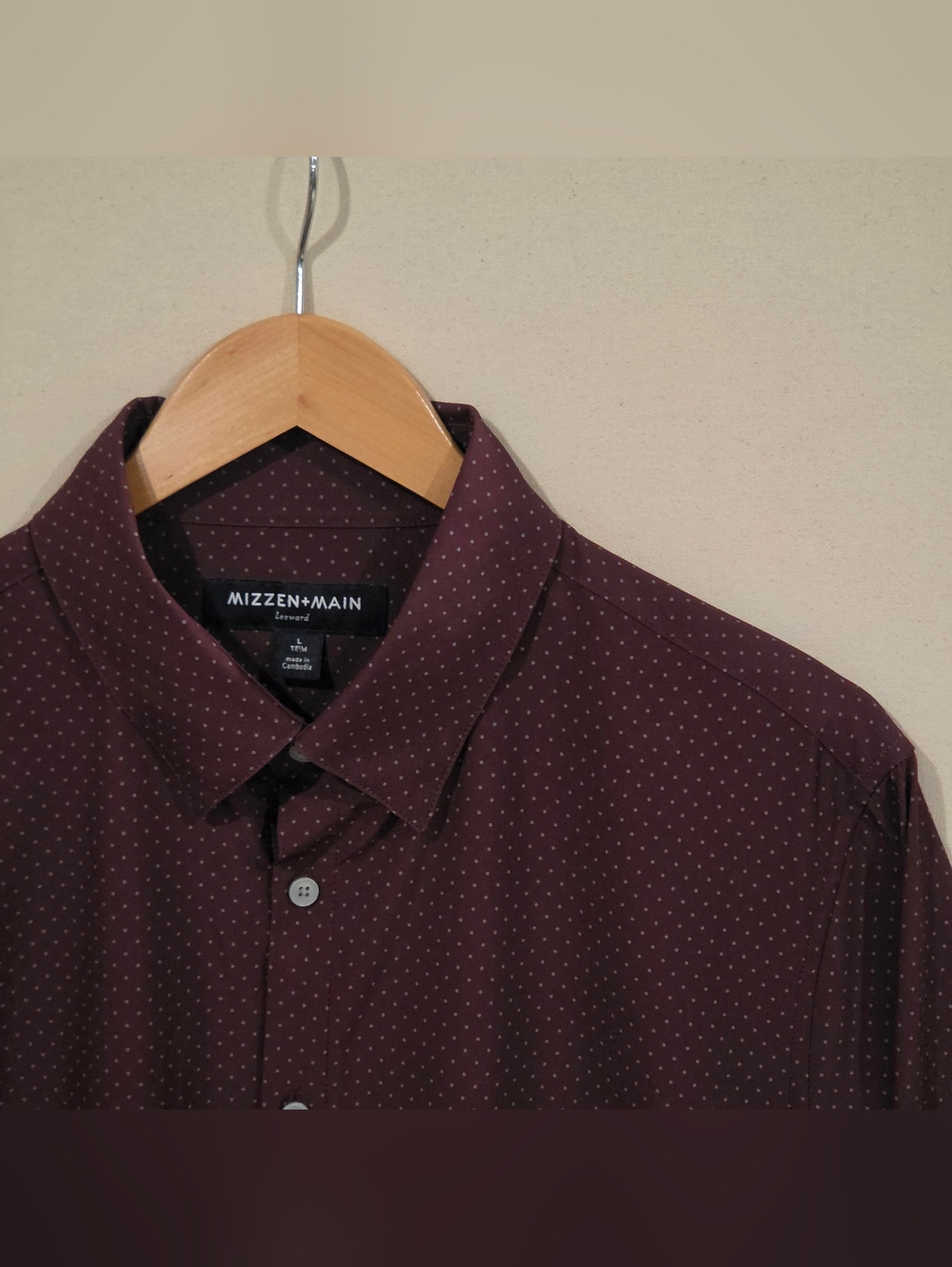 Mizzen + Main Leeward Collection Trim Fit Buttkn Down L